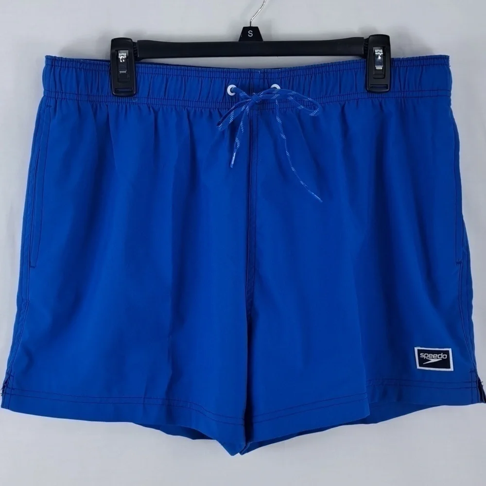 Speedo royal blue front & back pockets  XL casual summer swim trunk shorts